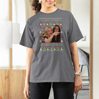 Woman Yelling At A Cat Ugly Christmas T Shirt For Women Funny Meme Matching Couple Christmas Pajama - Wonder Print Shop