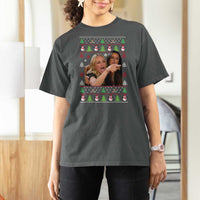 Woman Yelling At A Cat Ugly Christmas T Shirt For Women Funny Meme Matching Couple Christmas Pajama - Wonder Print Shop