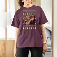 Woman Yelling At A Cat Ugly Christmas T Shirt For Women Funny Meme Matching Couple Christmas Pajama - Wonder Print Shop