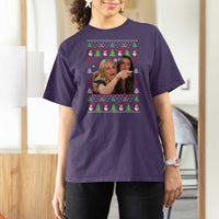 Woman Yelling At A Cat Ugly Christmas T Shirt For Women Funny Meme Matching Couple Christmas Pajama - Wonder Print Shop
