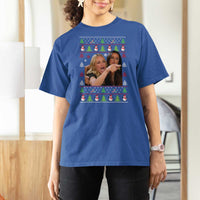 Woman Yelling At A Cat Ugly Christmas T Shirt For Women Funny Meme Matching Couple Christmas Pajama - Wonder Print Shop