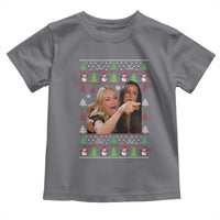 Woman Yelling At A Cat Ugly Christmas Toddler T Shirt Funny Meme Matching Couple Christmas Pajama - Wonder Print Shop