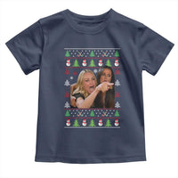 Woman Yelling At A Cat Ugly Christmas Toddler T Shirt Funny Meme Matching Couple Christmas Pajama - Wonder Print Shop