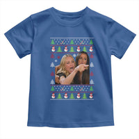 Woman Yelling At A Cat Ugly Christmas Toddler T Shirt Funny Meme Matching Couple Christmas Pajama - Wonder Print Shop