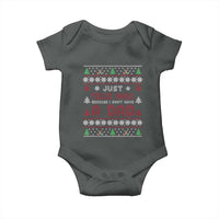 Just Feliz Navi Because I Dont Have A Dad Ugly Christmas Baby Onesie - Wonder Print Shop