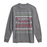 Just Feliz Navi Because I Dont Have A Dad Ugly Christmas Long Sleeve Shirt - Wonder Print Shop