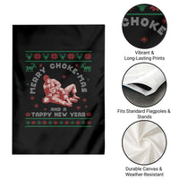 Funny Jiu Jitsu Christmas Garden Flag Holiday Martial Arts BJJ Lover Ugly Xmas - Wonder Print Shop