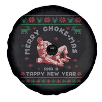 Funny Jiu Jitsu Christmas Spare Tire Cover Holiday Martial Arts BJJ Lover Ugly Xmas - Wonder Print Shop