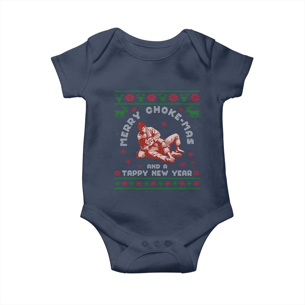 Funny Jiu Jitsu Christmas Baby Onesie Holiday Martial Arts BJJ Lover Ugly Xmas - Wonder Print Shop