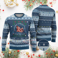 Funny Jiu Jitsu Christmas Hanukkah Ugly Sweater Holiday Martial Arts BJJ Lover Ugly Xmas - Wonder Print Shop