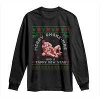 Funny Jiu Jitsu Christmas Long Sleeve Shirt Holiday Martial Arts BJJ Lover Ugly Xmas - Wonder Print Shop
