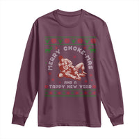 Funny Jiu Jitsu Christmas Long Sleeve Shirt Holiday Martial Arts BJJ Lover Ugly Xmas - Wonder Print Shop