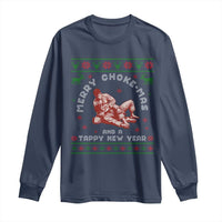 Funny Jiu Jitsu Christmas Long Sleeve Shirt Holiday Martial Arts BJJ Lover Ugly Xmas - Wonder Print Shop