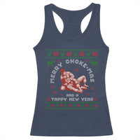 Funny Jiu Jitsu Christmas Racerback Tank Top Holiday Martial Arts BJJ Lover Ugly Xmas - Wonder Print Shop