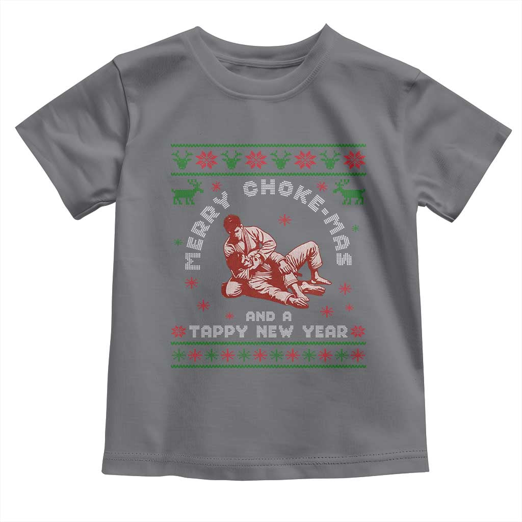 Funny Jiu Jitsu Christmas Toddler T Shirt Holiday Martial Arts BJJ Lover Ugly Xmas - Wonder Print Shop
