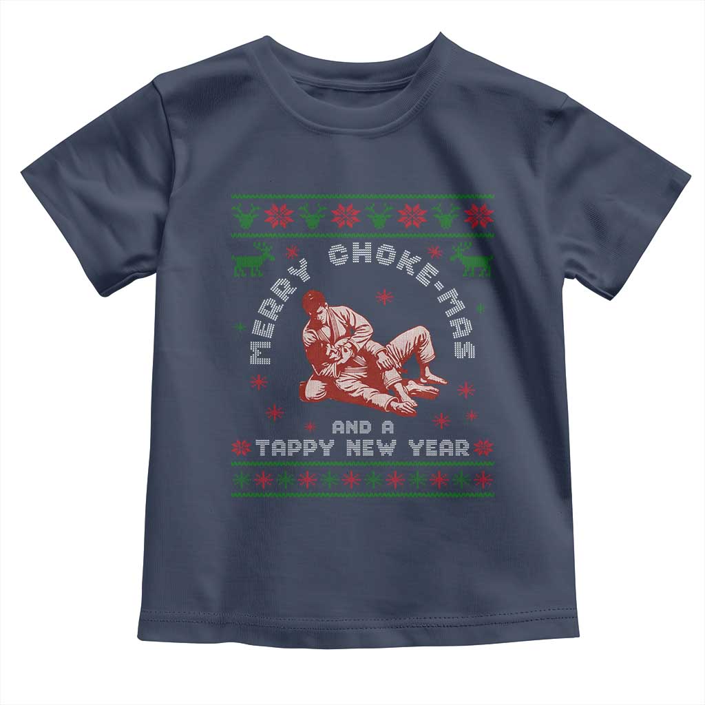 Funny Jiu Jitsu Christmas Toddler T Shirt Holiday Martial Arts BJJ Lover Ugly Xmas - Wonder Print Shop
