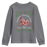 Funny Jiu Jitsu Christmas Youth Sweatshirt Holiday Martial Arts BJJ Lover Ugly Xmas - Wonder Print Shop