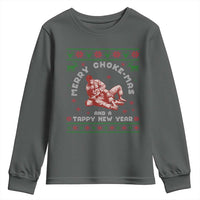 Funny Jiu Jitsu Christmas Youth Sweatshirt Holiday Martial Arts BJJ Lover Ugly Xmas - Wonder Print Shop