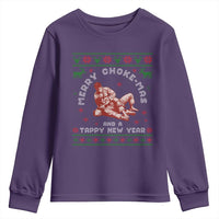 Funny Jiu Jitsu Christmas Youth Sweatshirt Holiday Martial Arts BJJ Lover Ugly Xmas - Wonder Print Shop