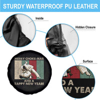 Jiu Jitsu Christmas Spare Tire Cover Retro Merry Choke Mas Tappy New Year Martial Arts BJJ Lover - Wonder Print Shop