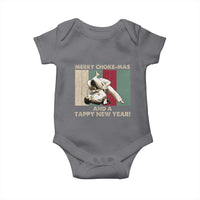 Jiu Jitsu Christmas Baby Onesie Retro Merry Choke Mas Tappy New Year Martial Arts BJJ Lover - Wonder Print Shop