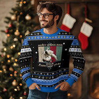 Jiu Jitsu Christmas Hanukkah Ugly Sweater Retro Merry Choke Mas Tappy New Year Martial Arts BJJ Lover - Wonder Print Shop
