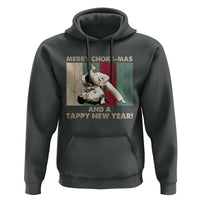 Jiu Jitsu Christmas Hoodie Retro Merry Choke Mas Tappy New Year Martial Arts BJJ Lover - Wonder Print Shop