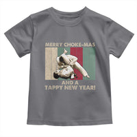 Jiu Jitsu Christmas Toddler T Shirt Retro Merry Choke Mas Tappy New Year Martial Arts BJJ Lover - Wonder Print Shop