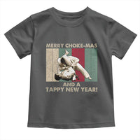 Jiu Jitsu Christmas Toddler T Shirt Retro Merry Choke Mas Tappy New Year Martial Arts BJJ Lover - Wonder Print Shop