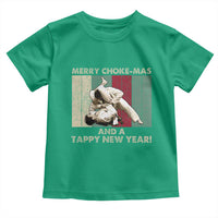 Jiu Jitsu Christmas Toddler T Shirt Retro Merry Choke Mas Tappy New Year Martial Arts BJJ Lover - Wonder Print Shop