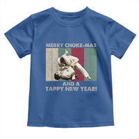 Jiu Jitsu Christmas Toddler T Shirt Retro Merry Choke Mas Tappy New Year Martial Arts BJJ Lover - Wonder Print Shop