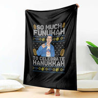 Funny Ugly Hanukkah Throw Blanket So Much Funukah To Celebrate Hanukkah Sandler - Wonder Print Shop