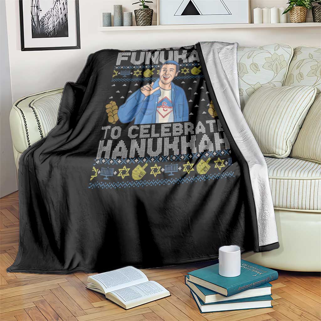Funny Ugly Hanukkah Throw Blanket So Much Funukah To Celebrate Hanukkah Sandler - Wonder Print Shop