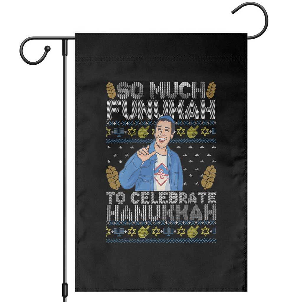 Funny Ugly Hanukkah Garden Flag So Much Funukah To Celebrate Hanukkah Sandler - Wonder Print Shop