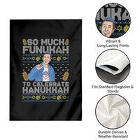 Funny Ugly Hanukkah Garden Flag So Much Funukah To Celebrate Hanukkah Sandler - Wonder Print Shop