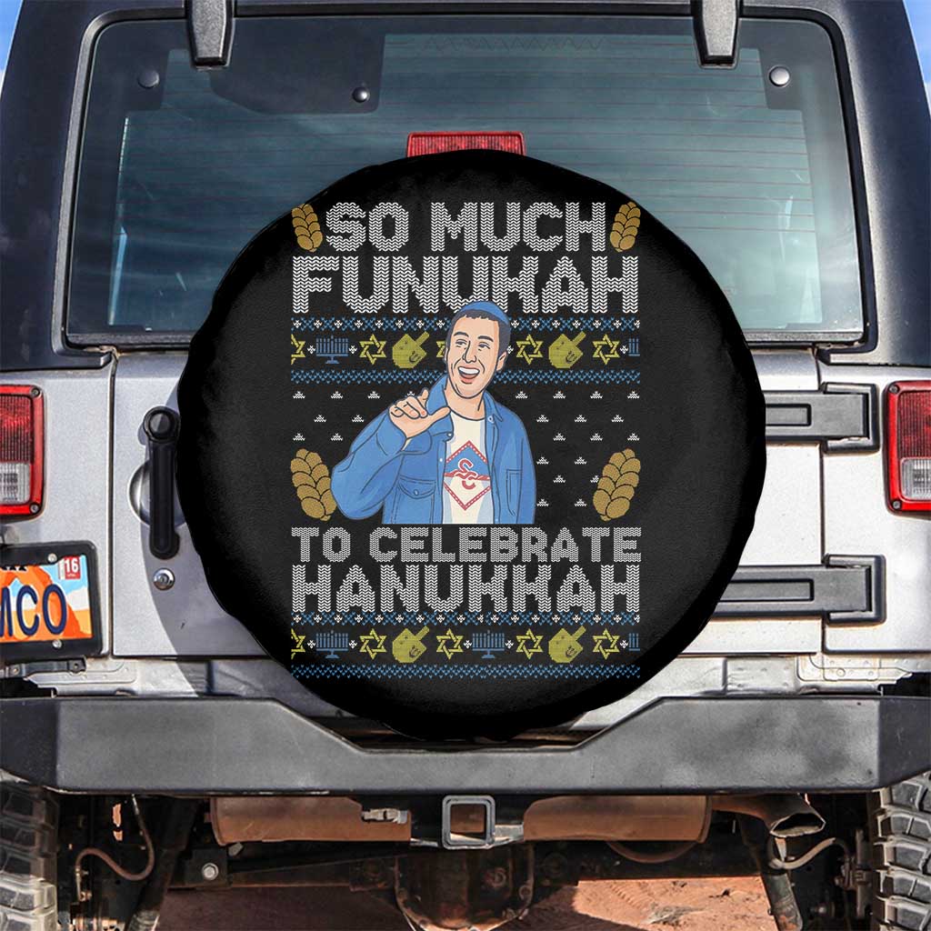 Funny Ugly Hanukkah Spare Tire Cover So Much Funukah To Celebrate Hanukkah Sandler - Wonder Print Shop