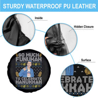 Funny Ugly Hanukkah Spare Tire Cover So Much Funukah To Celebrate Hanukkah Sandler - Wonder Print Shop