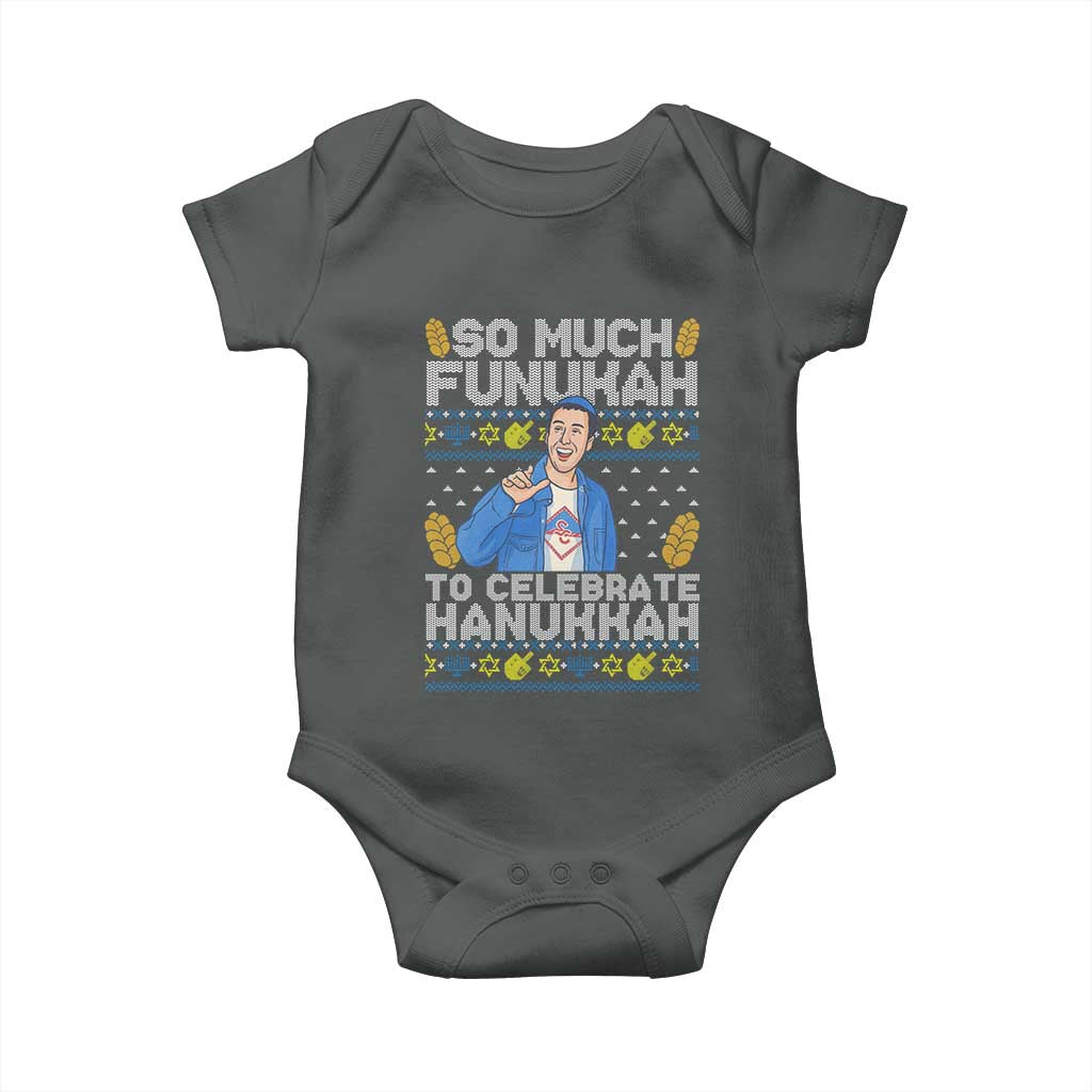 Funny Ugly Hanukkah Baby Onesie So Much Funukah To Celebrate Hanukkah Sandler - Wonder Print Shop