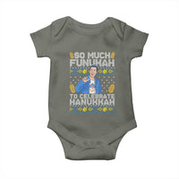 Funny Ugly Hanukkah Baby Onesie So Much Funukah To Celebrate Hanukkah Sandler - Wonder Print Shop