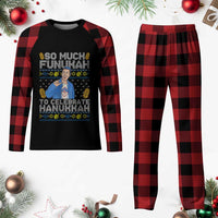 Funny Ugly Hanukkah Plaid Pajama Set So Much Funukah To Celebrate Hanukkah Sandler - Wonder Print Shop