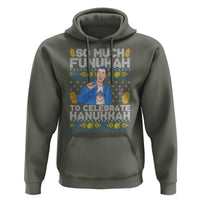 Funny Ugly Hanukkah Hoodie So Much Funukah To Celebrate Hanukkah Sandler - Wonder Print Shop