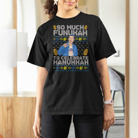 Funny Ugly Hanukkah T Shirt For Women So Much Funukah To Celebrate Hanukkah Sandler - Wonder Print Shop