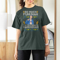 Funny Ugly Hanukkah T Shirt For Women So Much Funukah To Celebrate Hanukkah Sandler - Wonder Print Shop