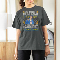 Funny Ugly Hanukkah T Shirt For Women So Much Funukah To Celebrate Hanukkah Sandler - Wonder Print Shop
