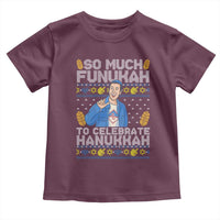 Funny Ugly Hanukkah Toddler T Shirt So Much Funukah To Celebrate Hanukkah Sandler - Wonder Print Shop