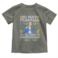 Funny Ugly Hanukkah Toddler T Shirt So Much Funukah To Celebrate Hanukkah Sandler - Wonder Print Shop