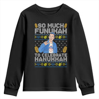 Funny Ugly Hanukkah Youth Sweatshirt So Much Funukah To Celebrate Hanukkah Sandler - Wonder Print Shop
