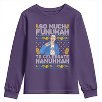 Funny Ugly Hanukkah Youth Sweatshirt So Much Funukah To Celebrate Hanukkah Sandler - Wonder Print Shop