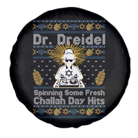 Funny Ugly Hanukkah Spare Tire Cover Mr Dreidel Dj Chanukkah Jewish - Wonder Print Shop