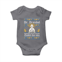 Funny Ugly Hanukkah Baby Onesie Mr Dreidel Dj Chanukkah Jewish - Wonder Print Shop